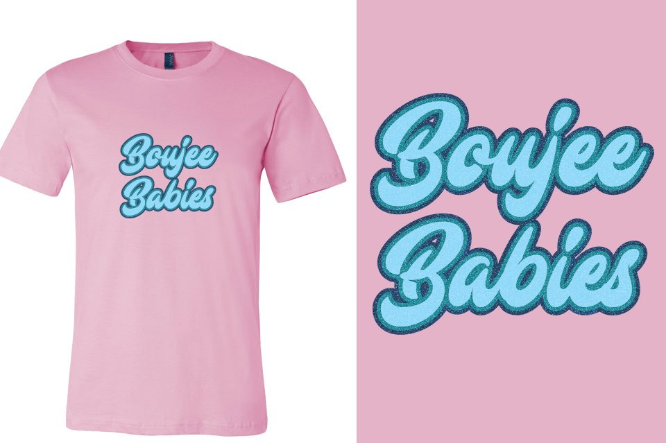 Boujee Babies 3-color glitter Designer font Unisex t-shirt