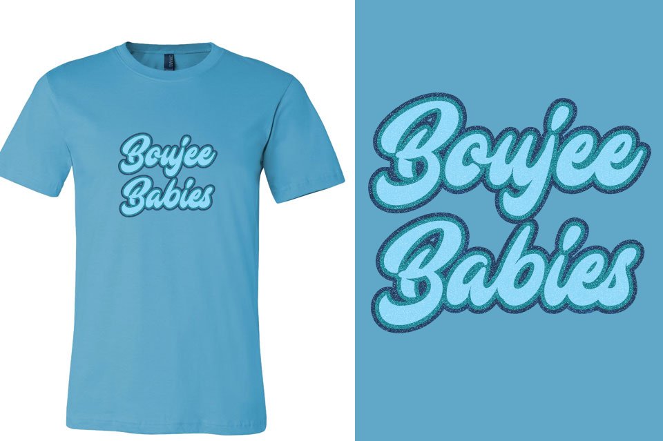 Boujee Babies 3-color glitter Designer font Unisex t-shirt