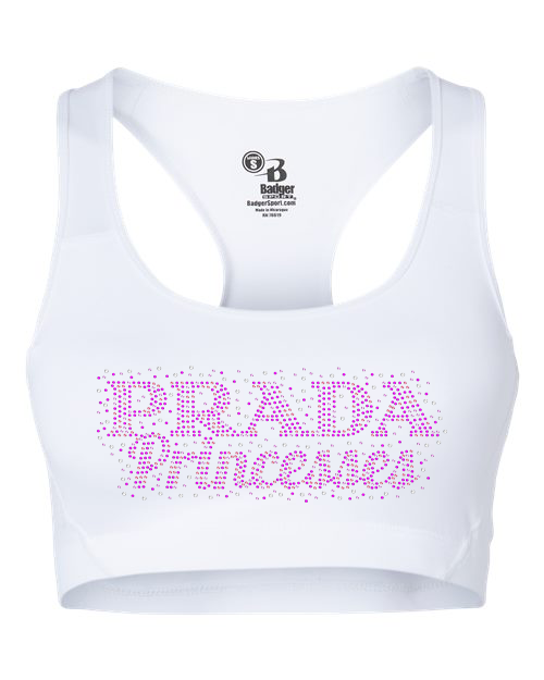 Rhinestones Prada Princesses Girls' Sports Bra