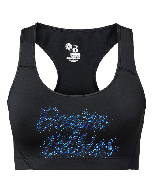 Rhinestones Boujee Babies Girls' Sports Bra
