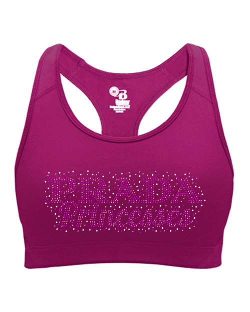 Rhinestones Prada Princesses Women's Sports Bra