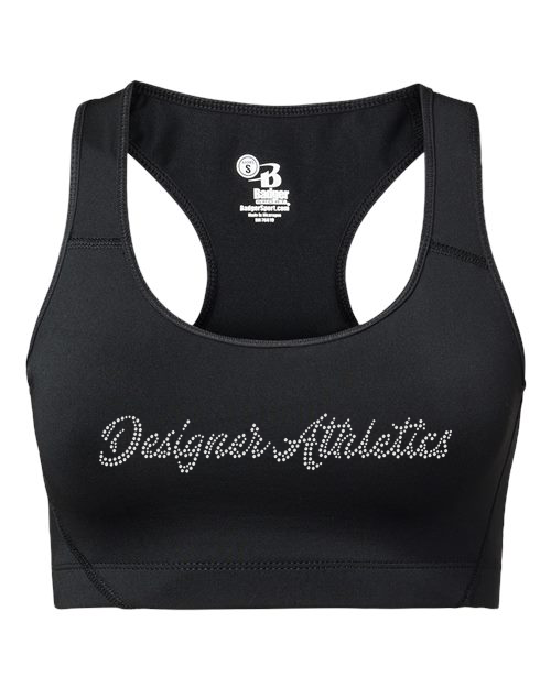 Rhinestones Designer Athletics 1-line stones Women's Sports Bra
