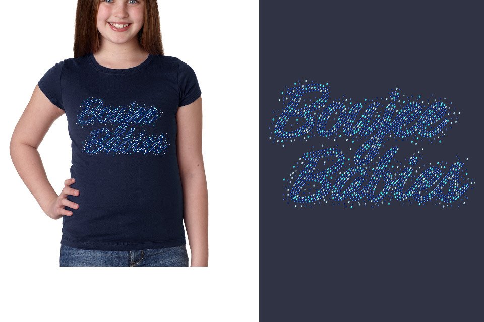 Rhinestones Boujee Babies Youth Girls' Princess T-Shirt