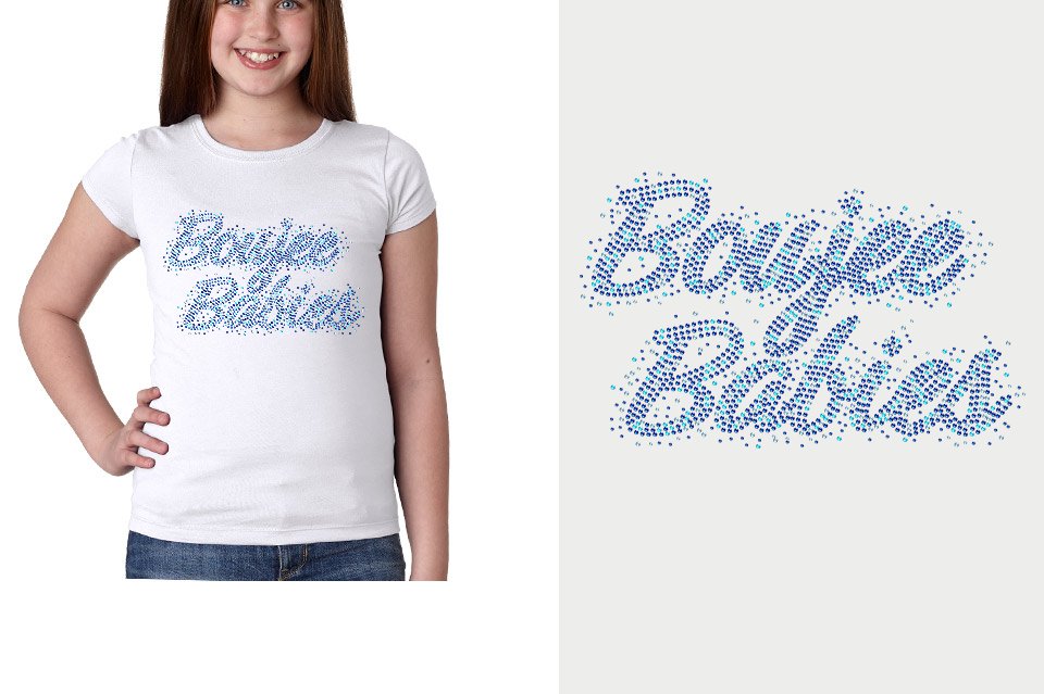 Rhinestones Boujee Babies Youth Girls' Princess T-Shirt