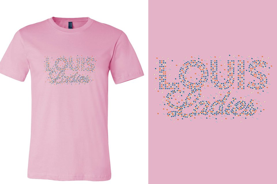 Rhinestones Louis Ladies Unisex t-shirt