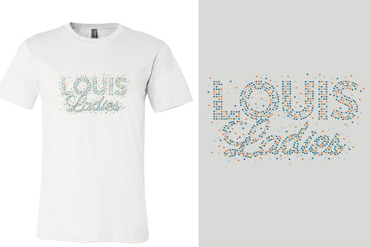 Rhinestones Louis Ladies Unisex t-shirt
