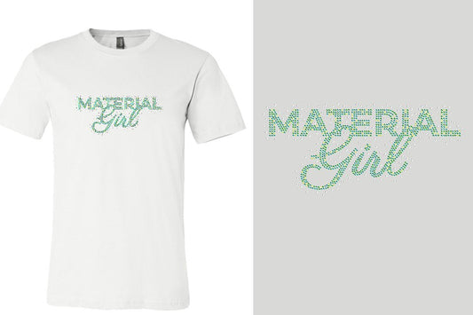 Rhinestones Material Girl Unisex t-shirt