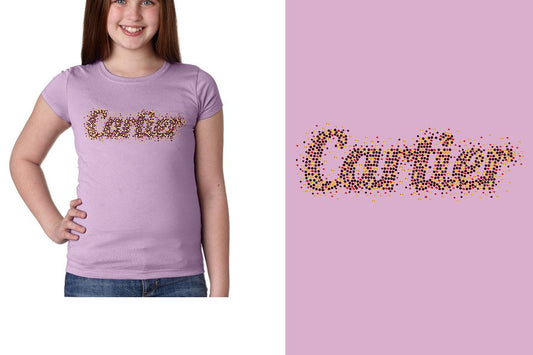 Rhinestones Cartier Youth Girls' Princess T-Shirt
