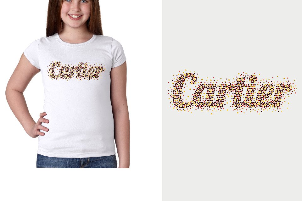 Rhinestones Cartier Youth Girls' Princess T-Shirt