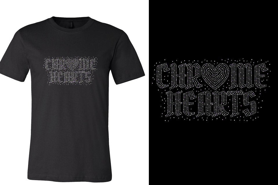Rhinestones Chrome Hearts Unisex t-shirt