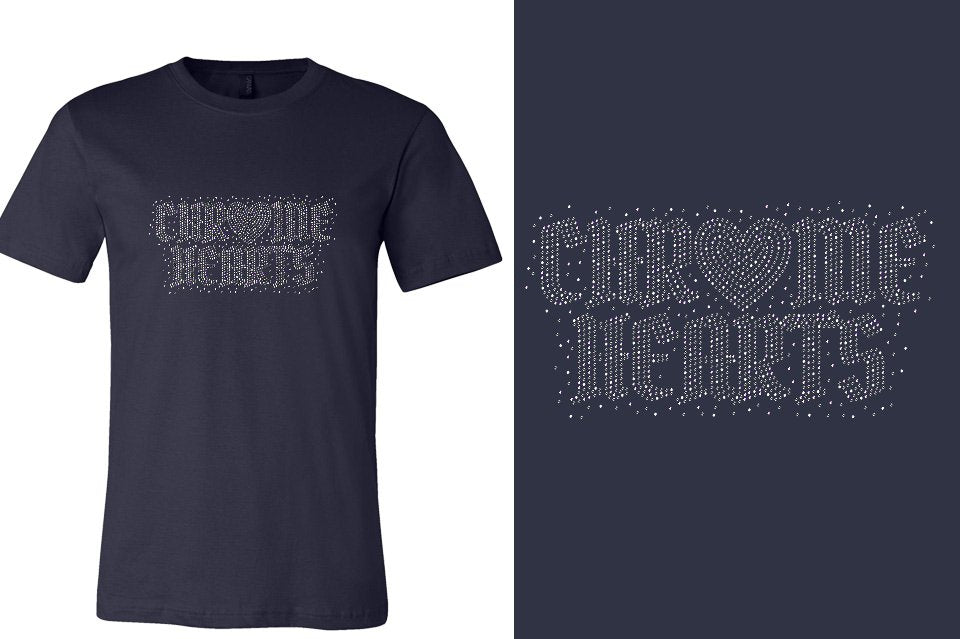 Rhinestones Chrome Ladies Youth Girls' Princess T-Shirt