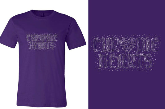 Rhinestones Chrome Ladies Youth Girls' Princess T-Shirt