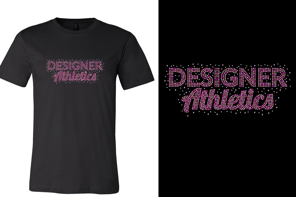 Rhinestones Designer Athletics Unisex t-shirt