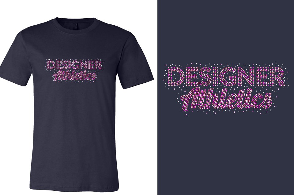 Rhinestones Designer Athletics Youth Girls' Princess T-Shirt