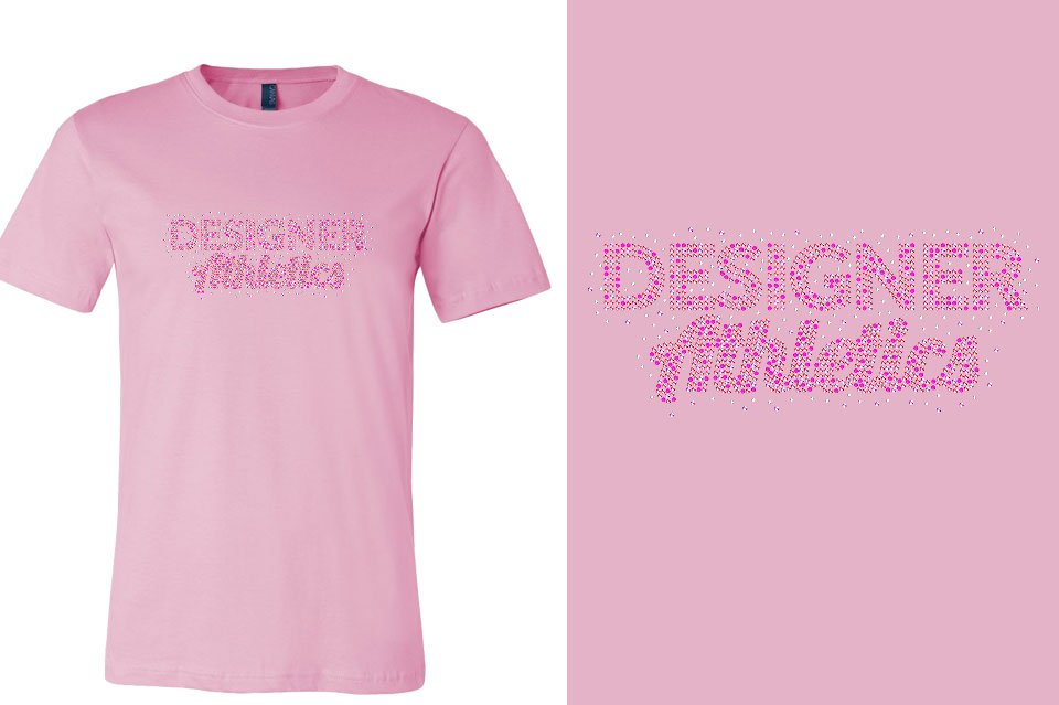 Rhinestones Designer Athletics Youth Girls' Princess T-Shirt