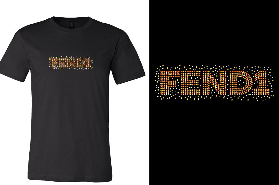 Rhinestones Fend1 Unisex t-shirt