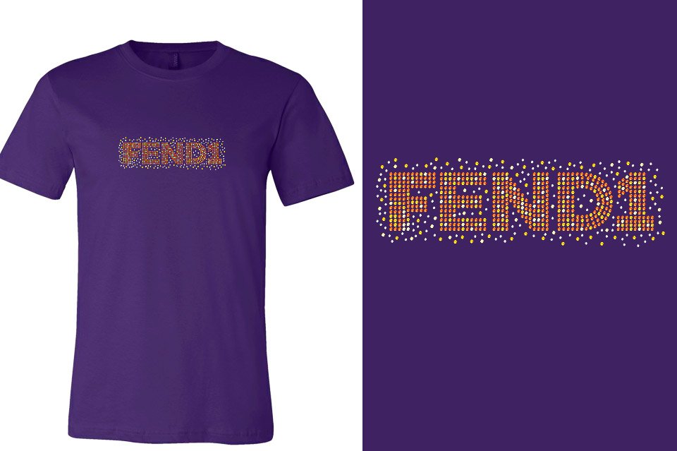 Rhinestones Fend1 Unisex t-shirt