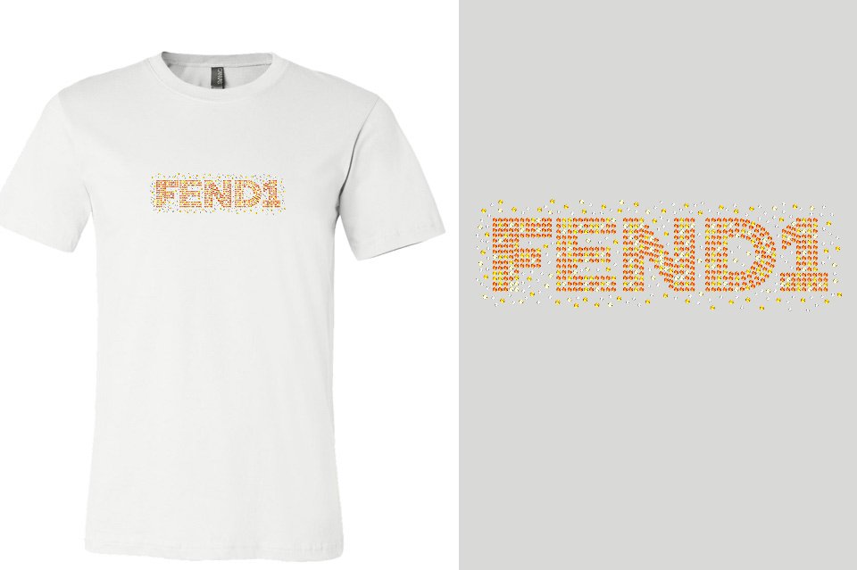 Rhinestones Fend1 Unisex t-shirt