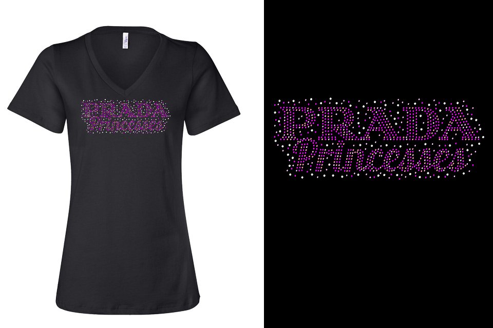 Rhinestones Prada Princesses Unisex t-shirt