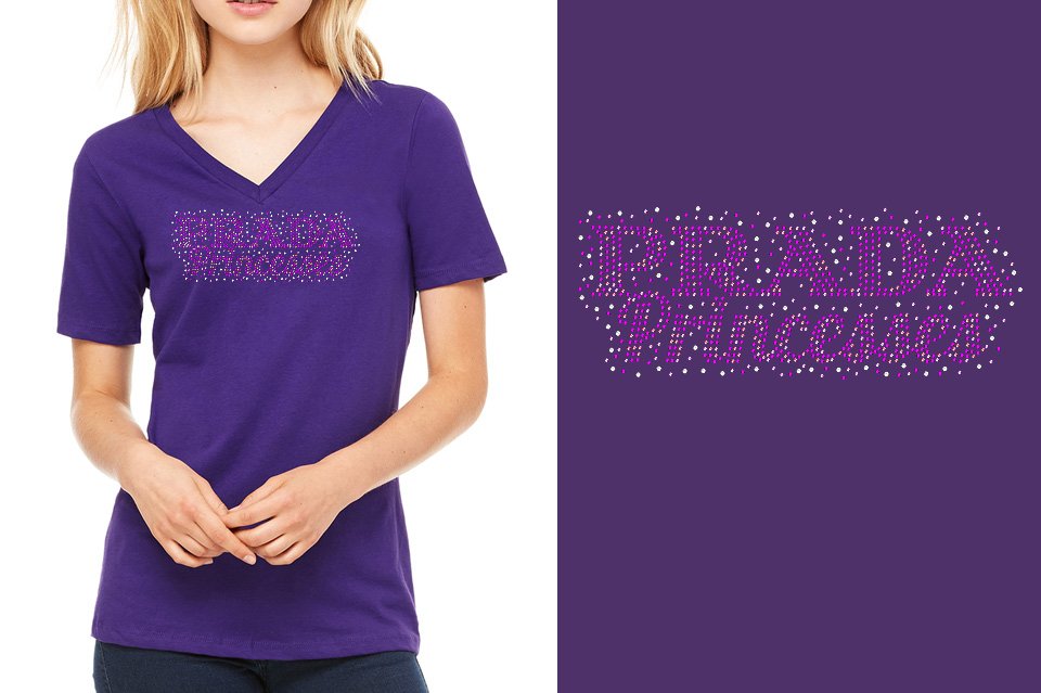 Rhinestones Prada Princesses Unisex t-shirt