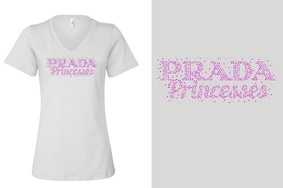 Rhinestones Prada Princesses Unisex t-shirt