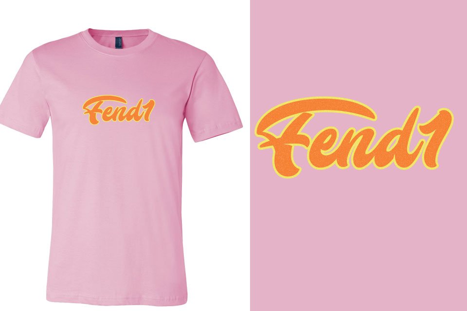 Fend1 - 2-color glitter Unisex t-shirt