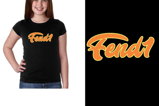 Fend1 - 2-color glitter Youth Girls' Princess T-Shirt