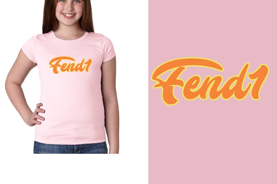 Fend1 - 2-color glitter Youth Girls' Princess T-Shirt