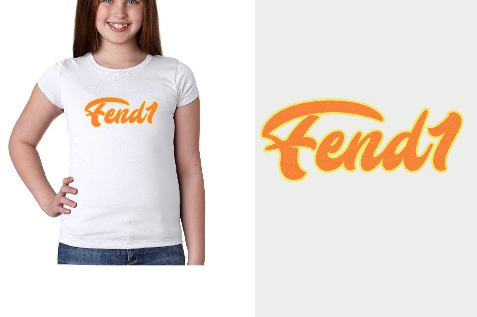 Fend1 - 2-color glitter Youth Girls' Princess T-Shirt